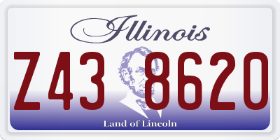IL license plate Z438620