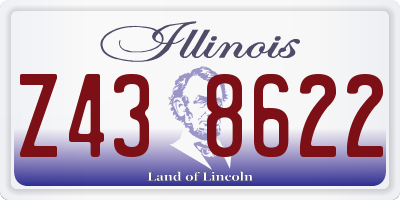 IL license plate Z438622