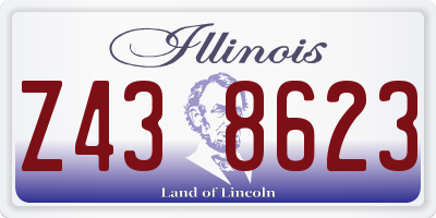 IL license plate Z438623