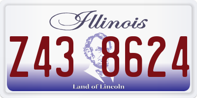 IL license plate Z438624