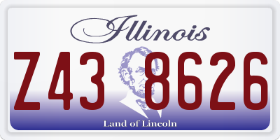 IL license plate Z438626