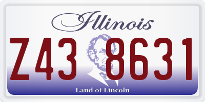 IL license plate Z438631