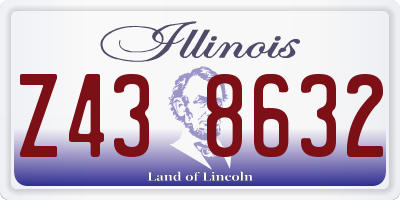 IL license plate Z438632