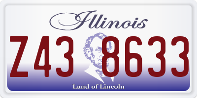 IL license plate Z438633