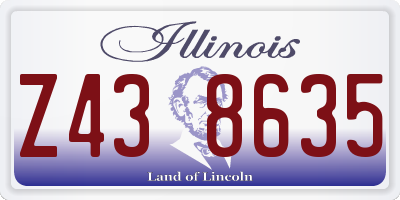 IL license plate Z438635