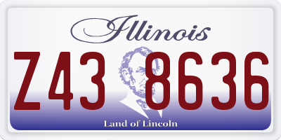 IL license plate Z438636