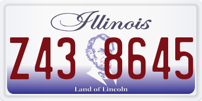 IL license plate Z438645