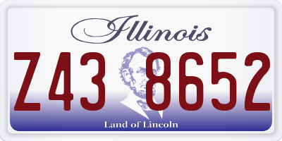 IL license plate Z438652