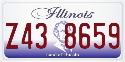 IL license plate Z438659