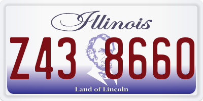 IL license plate Z438660