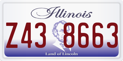 IL license plate Z438663