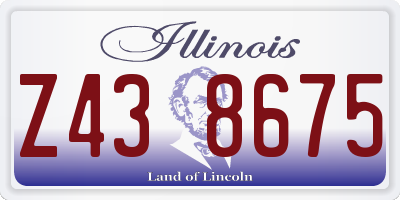 IL license plate Z438675