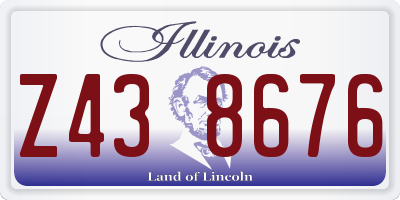 IL license plate Z438676