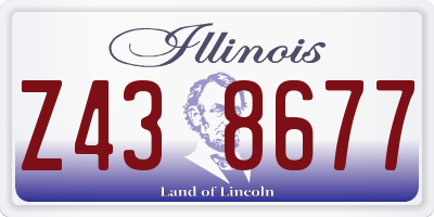IL license plate Z438677