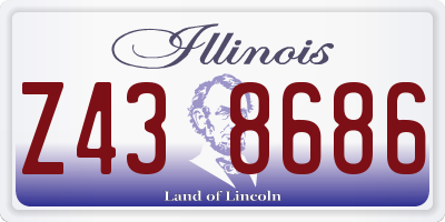 IL license plate Z438686
