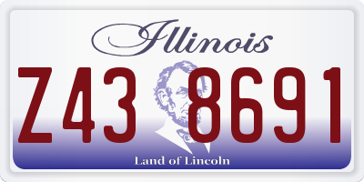 IL license plate Z438691
