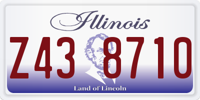 IL license plate Z438710