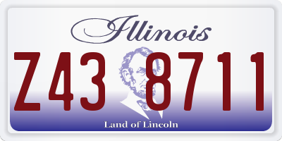 IL license plate Z438711