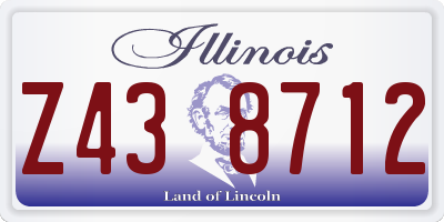 IL license plate Z438712