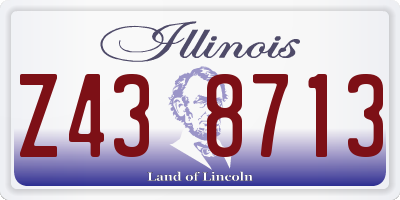 IL license plate Z438713