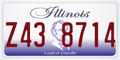 IL license plate Z438714