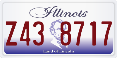 IL license plate Z438717