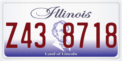 IL license plate Z438718