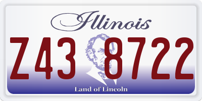 IL license plate Z438722