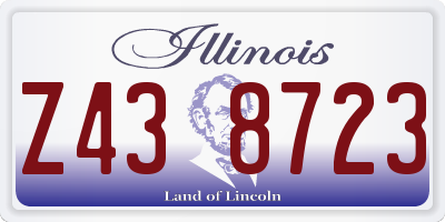 IL license plate Z438723
