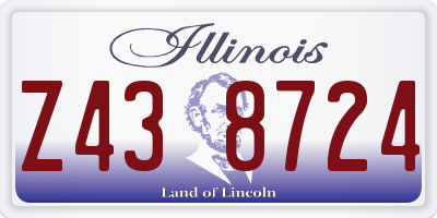 IL license plate Z438724