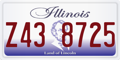 IL license plate Z438725