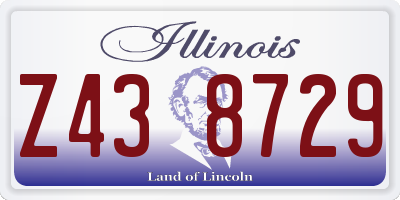 IL license plate Z438729