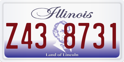 IL license plate Z438731