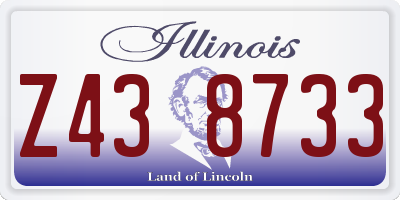 IL license plate Z438733