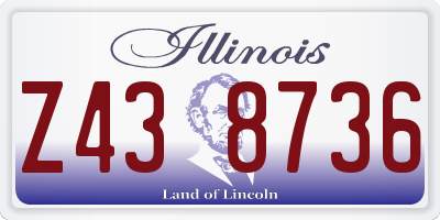 IL license plate Z438736