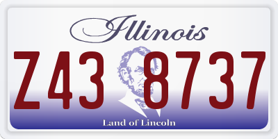 IL license plate Z438737
