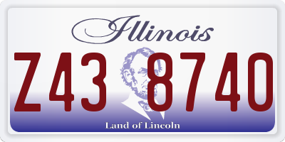 IL license plate Z438740
