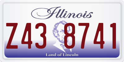 IL license plate Z438741