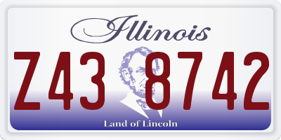 IL license plate Z438742