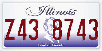 IL license plate Z438743