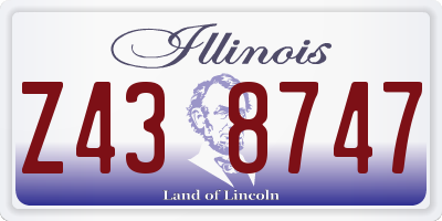 IL license plate Z438747