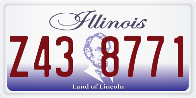 IL license plate Z438771
