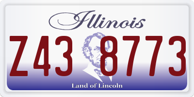 IL license plate Z438773