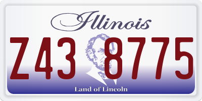 IL license plate Z438775