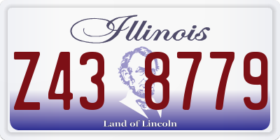 IL license plate Z438779