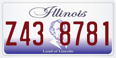 IL license plate Z438781
