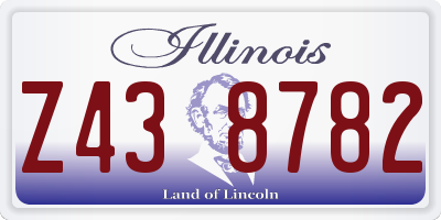 IL license plate Z438782
