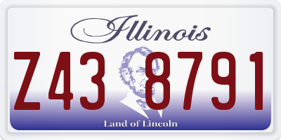 IL license plate Z438791