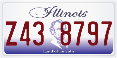 IL license plate Z438797
