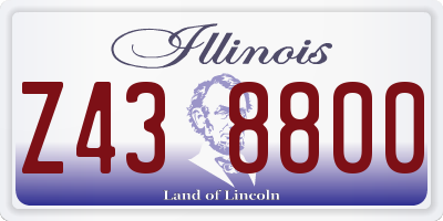 IL license plate Z438800